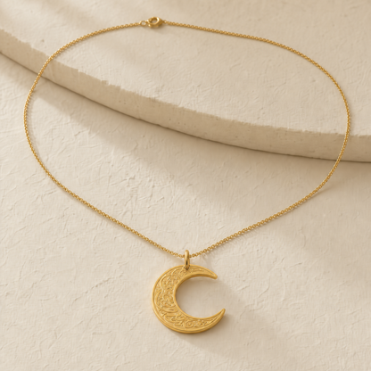 Crescent Moon Islamic Necklace