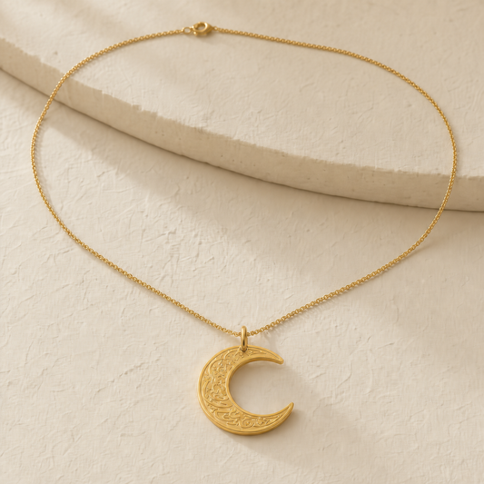 Crescent Moon Islamic Necklace