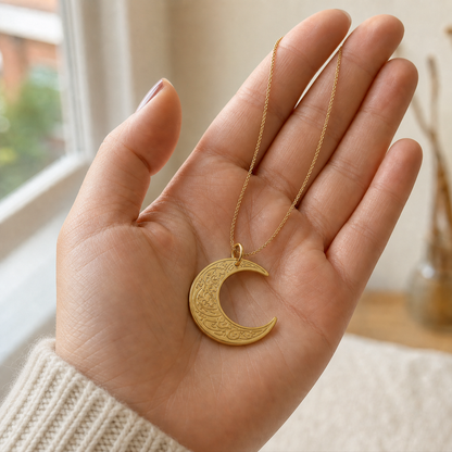 Crescent Moon Islamic Necklace